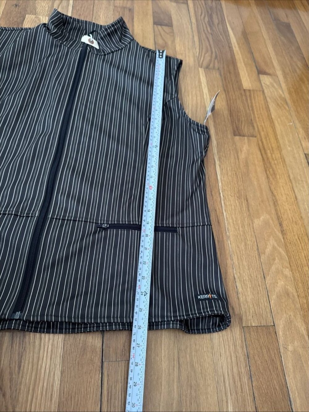 Kerrits EQ Equestrian Wear Striped Softshell Riding Vest Size 2X - Picture 6 of 11